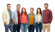 © Syda Productions - friendship and people concept - group of smiling friends over white background