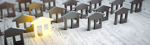 Real estate concept 3d rend...