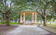 Pavilion At White Point Garden In Charleston, SC