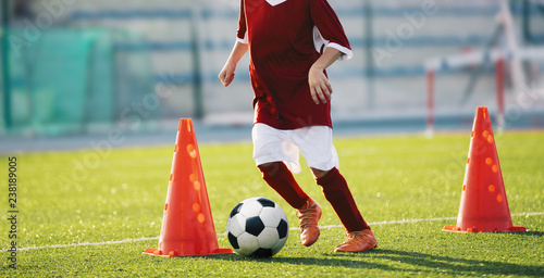Youth Soccer Practice Drills With Cones Soccer Drills Slalom Drill Young Football Players Training On Pitch Soccer Slalom Cone Drill Boy In Red Soccer Jersey Shirt Running With Ball Between Cones Youth Soccer Practice Drills With Cones Soccer Drills Slalom Drill Young Football Players Training On Pitch Soccer Slalom Cone Drill Boy In Red Soccer Jersey Shirt Running With Ball Between Cones