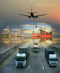 the logistics system services are all include seafreight saling with land trucking trailer and air swift delivery shipments always in time, one stop services for all kinds of transports cargo services