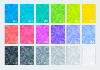 Canvas Print - a set of templates vertical covers a4