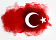 Türk Bayrağı Suluboya Tasarım Çalışması