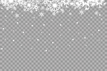 Vector Illustration Of An Abstract Christmas Background With Snowflakes