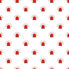 Sticker - Police siren pattern seamless vector repeat for any web design