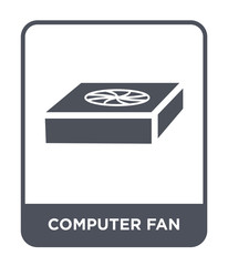 Sticker - computer fan icon vector