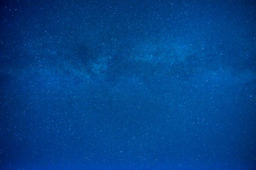 Wall Mural - Dark blue night sky with many stars, galaxy background