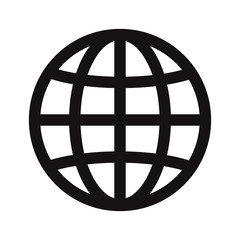 Web globe icon vector