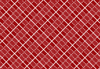 Red and white tartan plaid pattern.Vector illustration.