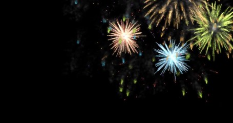 Wall Mural - animation modern fireworks background.