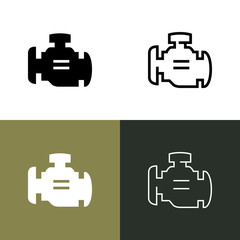 Poster - Check Engine Light Icon Set