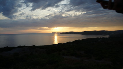 Sardinien, Sonnenuntergang, Porto Torres & Weg nach Bosa Marina,11.06.2016