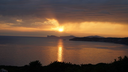 Sardinien, Sonnenuntergang, Porto Torres & Weg nach Bosa Marina,11.06.2016