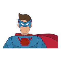 Sticker - Superhero character cartoon