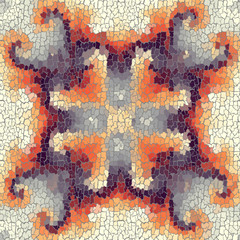 Aufkleber - Seamless grunge abstract square pattern. Paint grunge cracks.