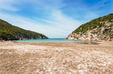 Fototapeta Do akwarium - Calasetta beach Cala during sunshine  in summer Sardinia mediterranean Sea coast wonderful seaside