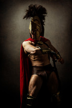 Portrait Of A Spartan Soldier