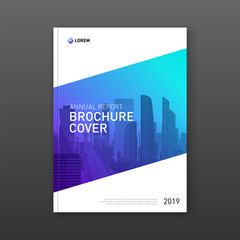 Wall Mural - Annual report brochure cover design layout