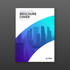 Wall Mural - Annual report brochure cover design layout