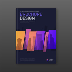 Wall Mural - Annual report brochure cover design layout