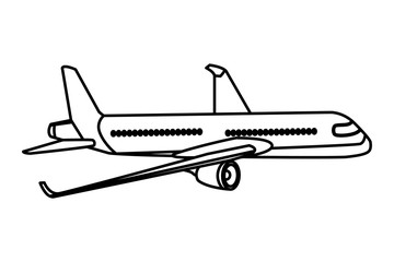 Wall Mural - travel airplane icon