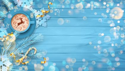 Wall Mural - Festive Christmas Background