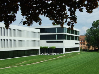 Modern building with a park in Kreuzlingen - Canton of Thurgau, Switzerland