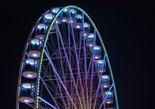 Ferrish Wheel Detail In The Night