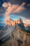 Fototapeta Na sufit - Seceda and clouds in Dolomites Italy