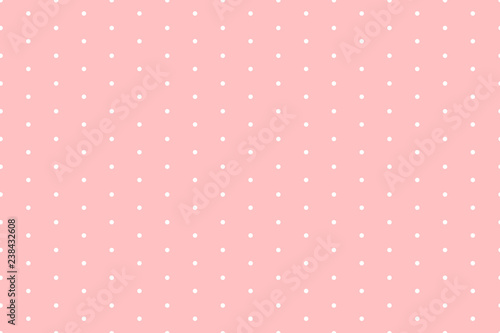 Polka Dot Pattern Pink And White Design For Wallpaper