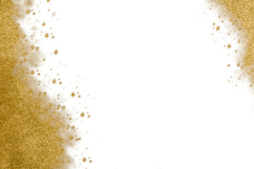 Wall Mural - golden glitter christmas background concept for seasonal greetings