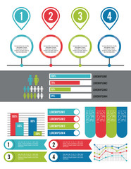 Poster - infographic various diagrams