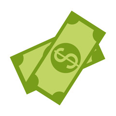 bills dollars isolated icon