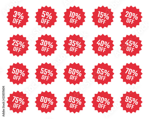 Cuadros en Lienzo discount labels set, sale tag, offer price