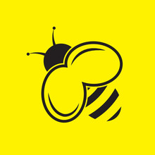Vector Illustration Of Honey Bee