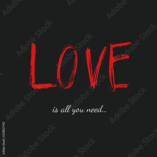 Love Is All You Need Valentines Day Poster And Banner Romantic