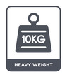 heavy weight icon vector