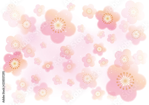 背景 和風梅の花模様 ピンク Stock Vector Adobe Stock 背景 和風梅の花模様 ピンク Stock Vector Adobe Stock