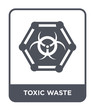 toxic waste icon vector