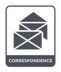 Sticker - correspondence icon vector