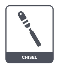 Poster - chisel icon vector