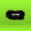 Abstract Grunge banner. Brush black paint ink stroke background. Vector template