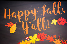 Happy Fall Y'all Vector 