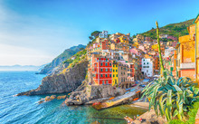 Colorful Coastal Village Free Stock Photo - Public Domain Pictures