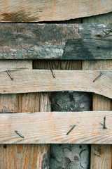 old wooden wall of house