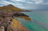 Fototapeta  - Rocky remote beaches near Castlecove, Ring of Kerry, County Kerry, Ireland