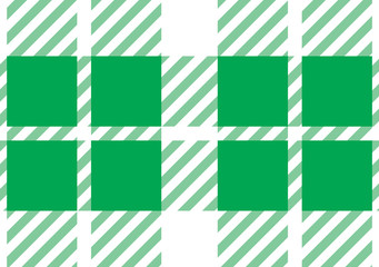 Light green and white tartan plaid pattern.Vector illustration