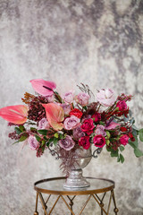 Wall Mural - Close-up. Beautiful bouquet of fresh flowers.