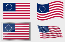 Flag Of The US 13 Stars Betsy Ross