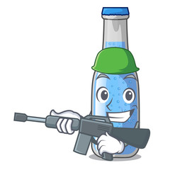 Sticker - Army soda water and ice cubes cartoon